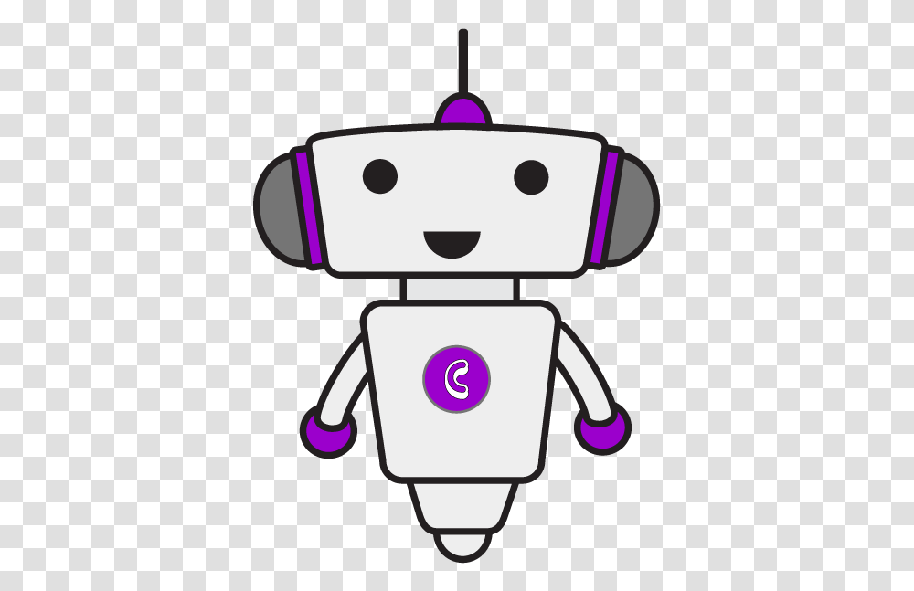 Purple Confetti, Robot Transparent Png