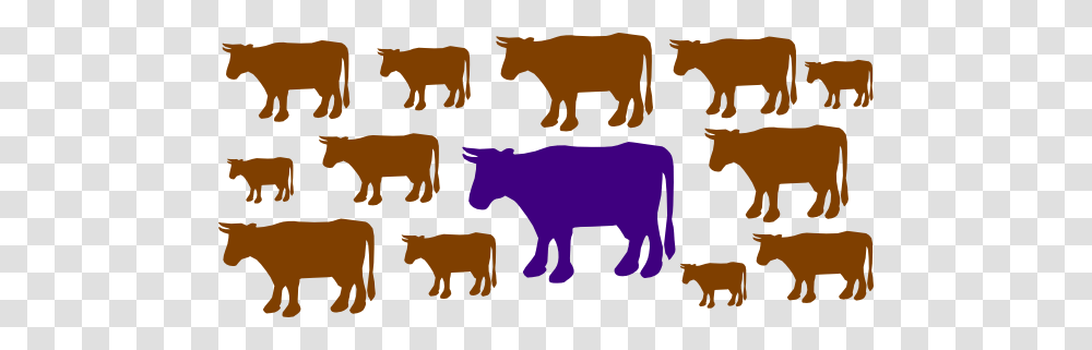 Purple Cow Clip Art, Bull, Mammal, Animal, Cattle Transparent Png