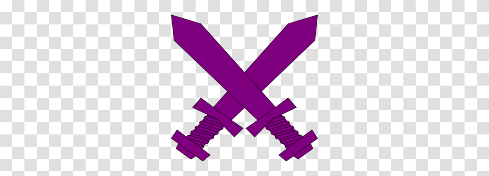 Purple Crossed Swords Clip Art, Building, Minecraft Transparent Png