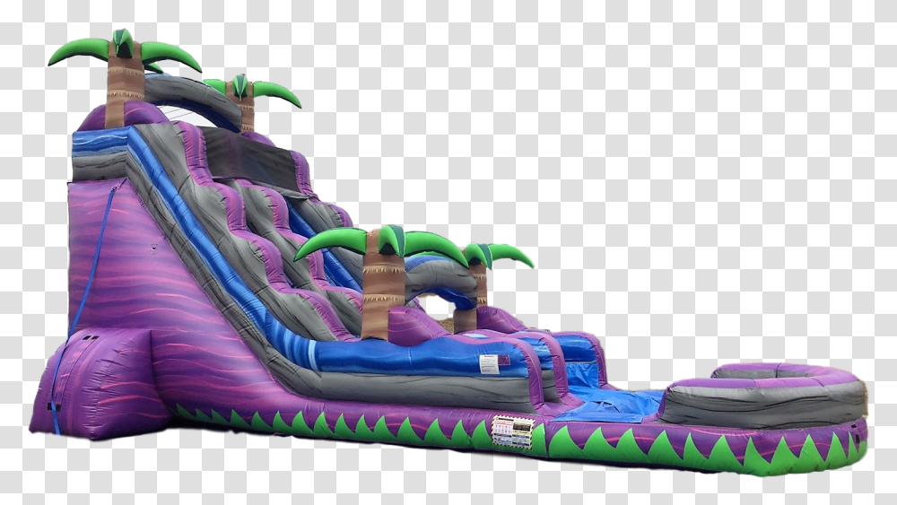 Purple Crush Water Slide, Inflatable, Toy Transparent Png