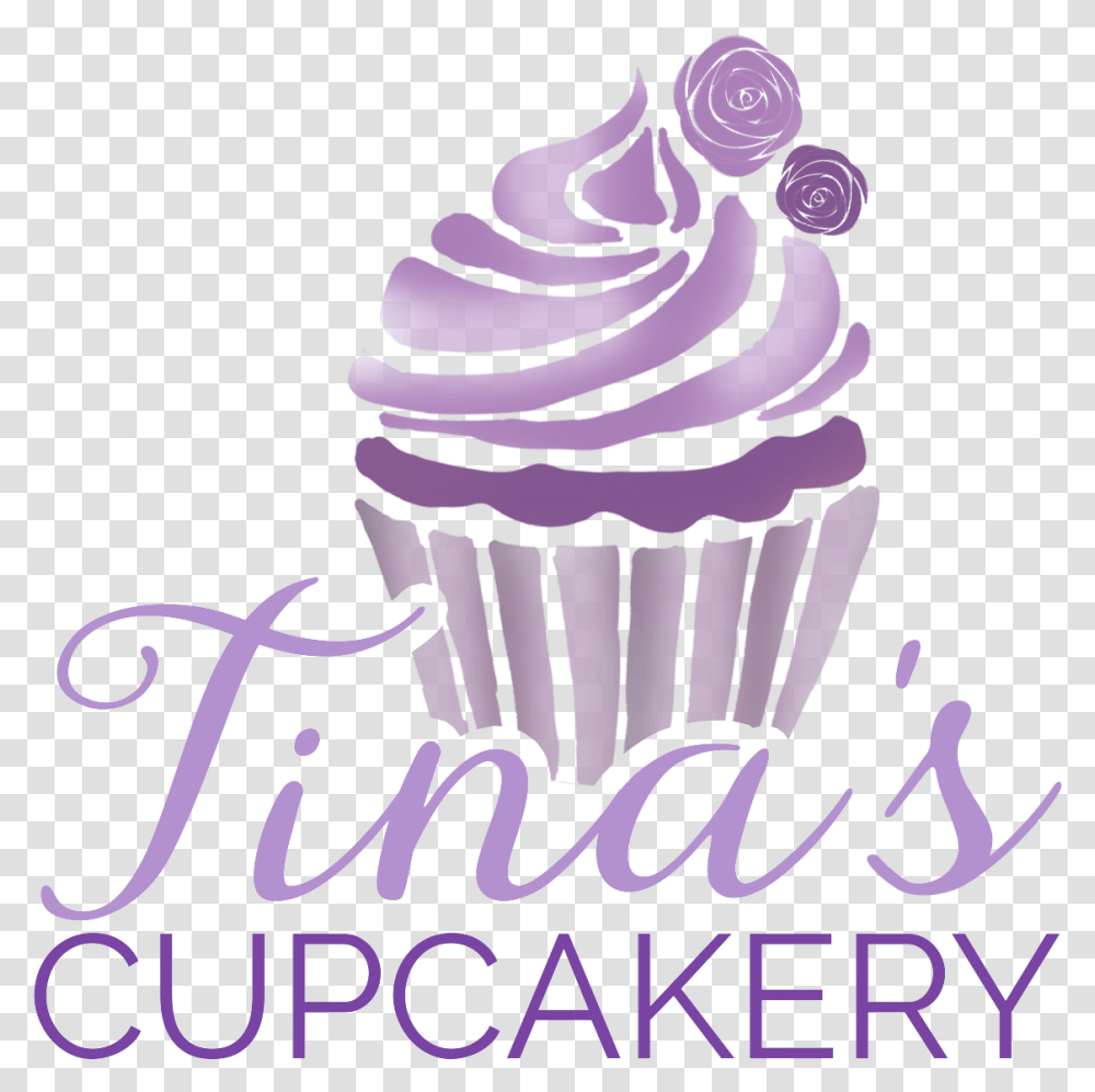 Purple Cupcake Take, Cream, Dessert, Food, Creme Transparent Png