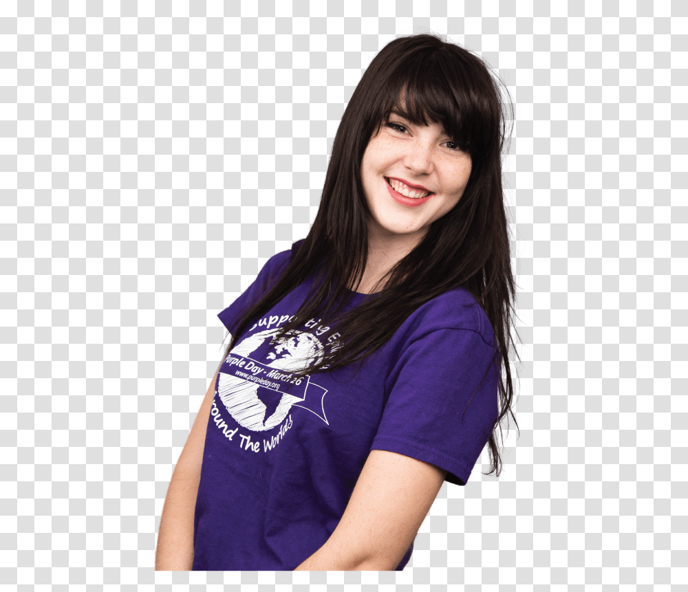 Purple Day - Supporting Epilepsy Around The World Hair Care, Clothing, Person, Sleeve, Face Transparent Png