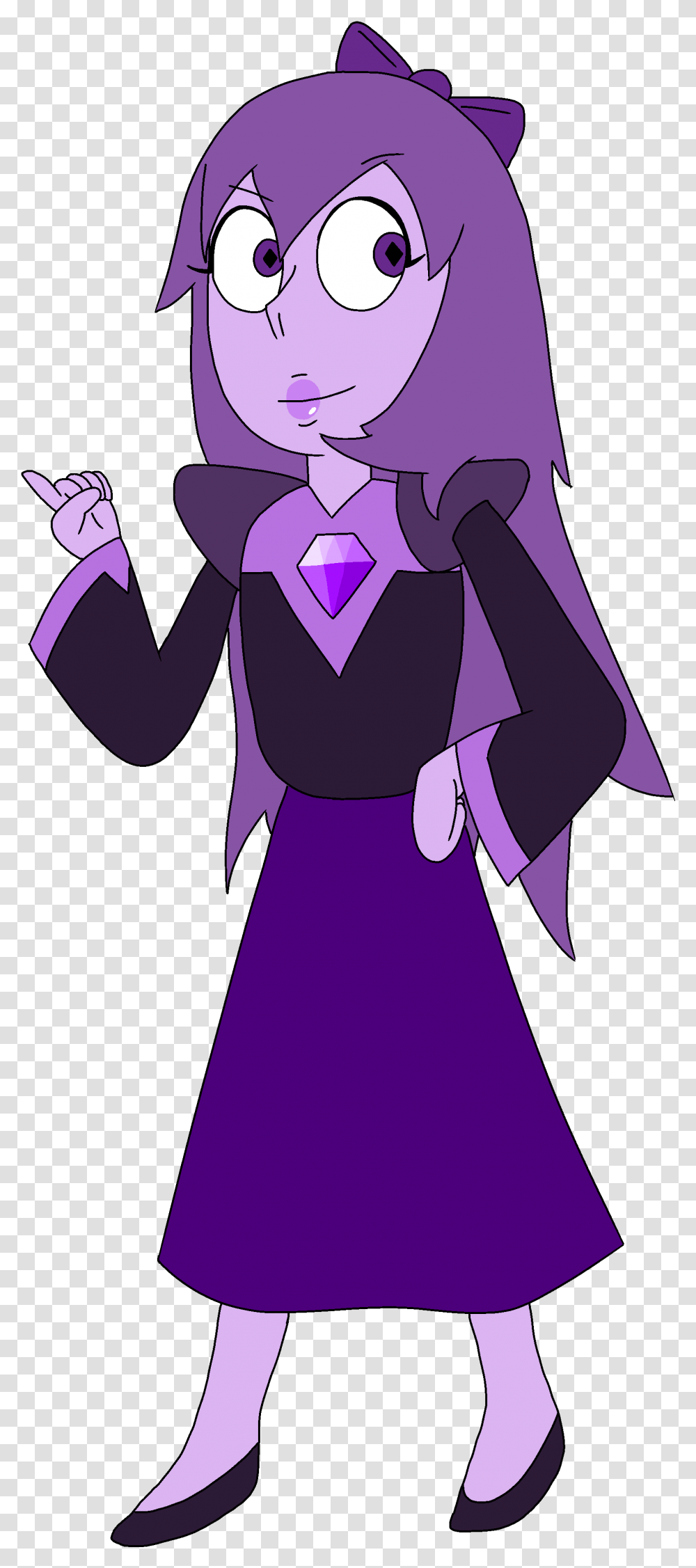 Purple Diamond Cartoon Cartoon, Person, Costume Transparent Png