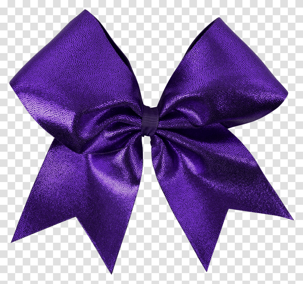 Purple Disco I Love Cheer Hair Bow Gift Wrapping, Tie, Accessories, Accessory, Velvet Transparent Png