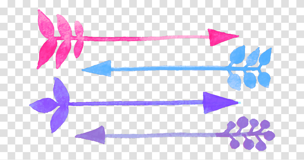 Purple Divider, Arrow, Oars, Weapon Transparent Png