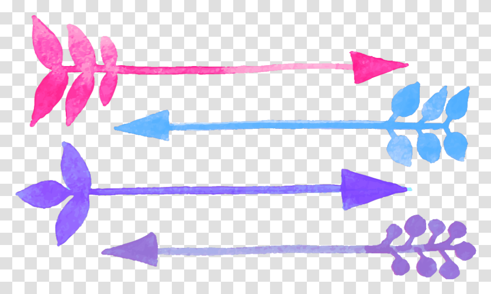 Purple Divider Flechas De Colores, Arrow, Weapon, Weaponry Transparent Png