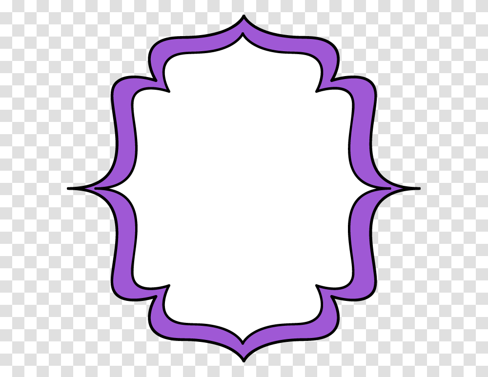 Purple Double Bracket Frame Purple Frame Clipart, Stencil, Pattern Transparent Png