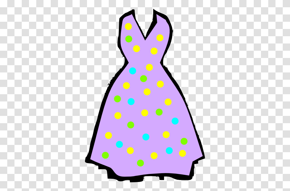 Purple Dress Clip Art, Texture, Polka Dot, Apparel Transparent Png
