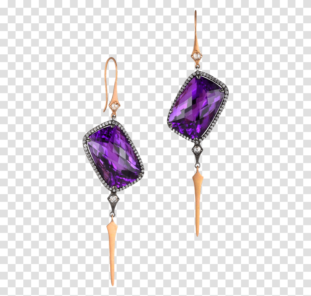 Purple Earring Earrings, Ornament, Jewelry, Accessories, Accessory Transparent Png