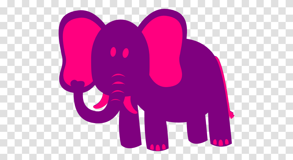 Purple Elephant Pink And Purple Elephant Clip Art, Heart, Light Transparent Png