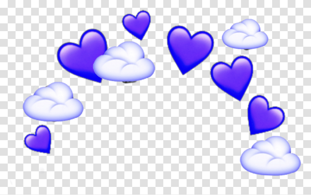 Purple Emoji Crown Heart Cloud Ftestickers Freetoedit Heart Emojis, Animal, Sea Life, Rubber Eraser, Invertebrate Transparent Png