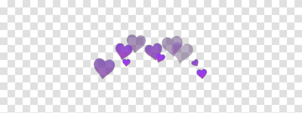 Purple Emoji Heart, Light, Flower, Plant, Blossom Transparent Png