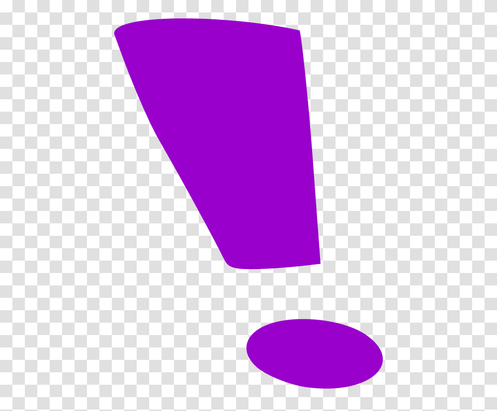 Purple Exclamation Mark, Cone, Lamp, Electronics Transparent Png