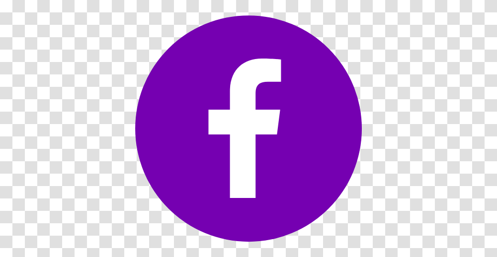 Purple Facebook Icon Cross, First Aid, Logo, Trademark Transparent Png