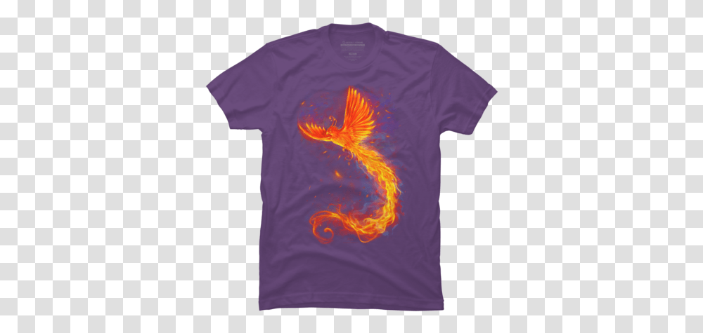 Purple Fire T Shirts Tanks And Hoodies Design By Humans Simple Mountain And Bear Design, Clothing, Apparel, T-Shirt Transparent Png