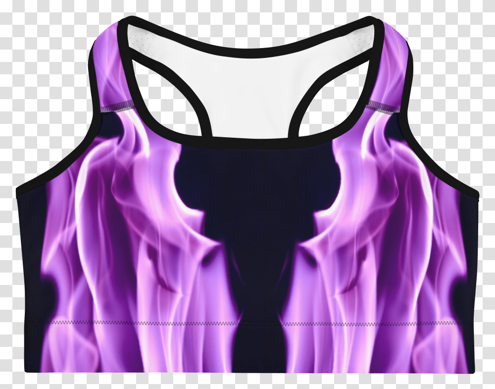 Purple Flame Sleeveless, Clothing, Apparel, Underwear, Lingerie Transparent Png