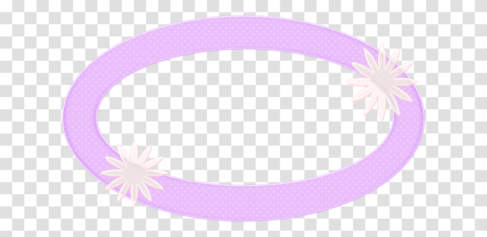 Purple Flower Border Circle, Oval, Accessories, Accessory Transparent Png
