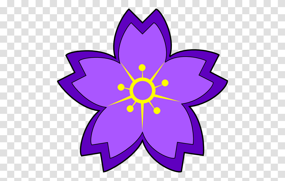 Purple Flower Clipart, Pattern, Ornament, Fractal Transparent Png