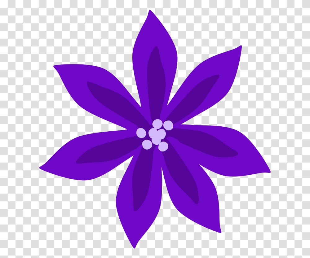 Purple Flower Clipart, Petal, Plant, Blossom, Anther Transparent Png