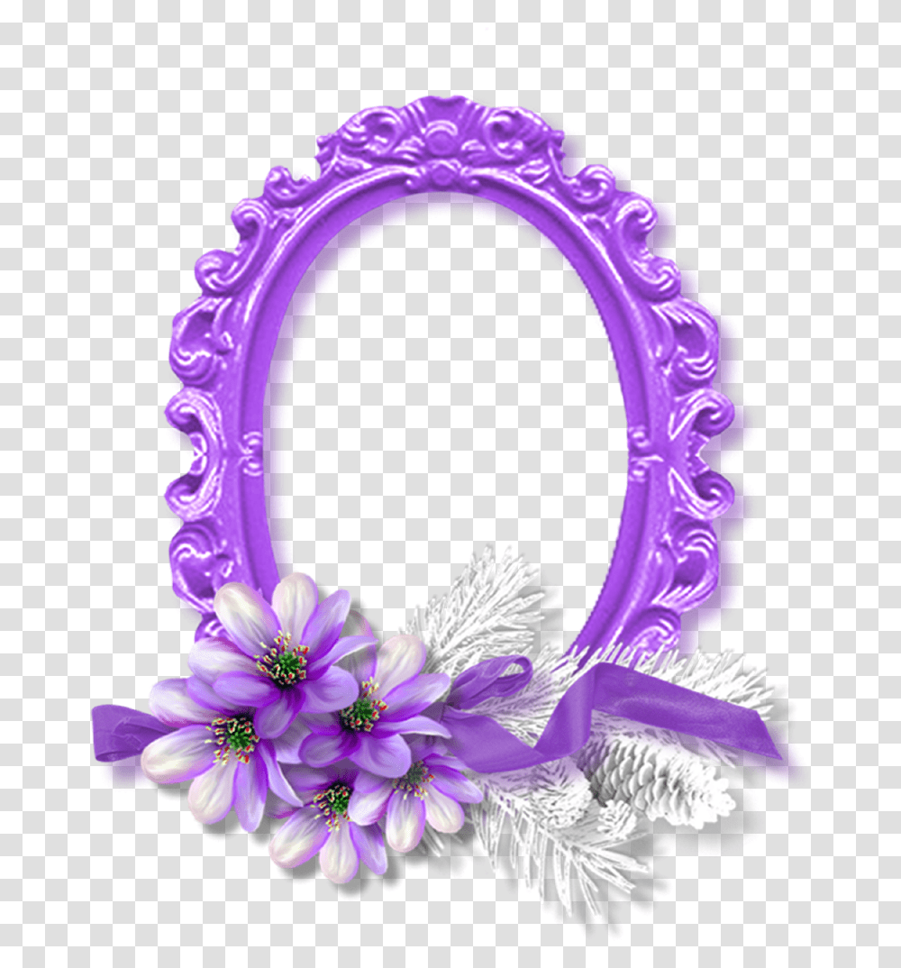 Purple Flower Frame, Gate, Floral Design Transparent Png