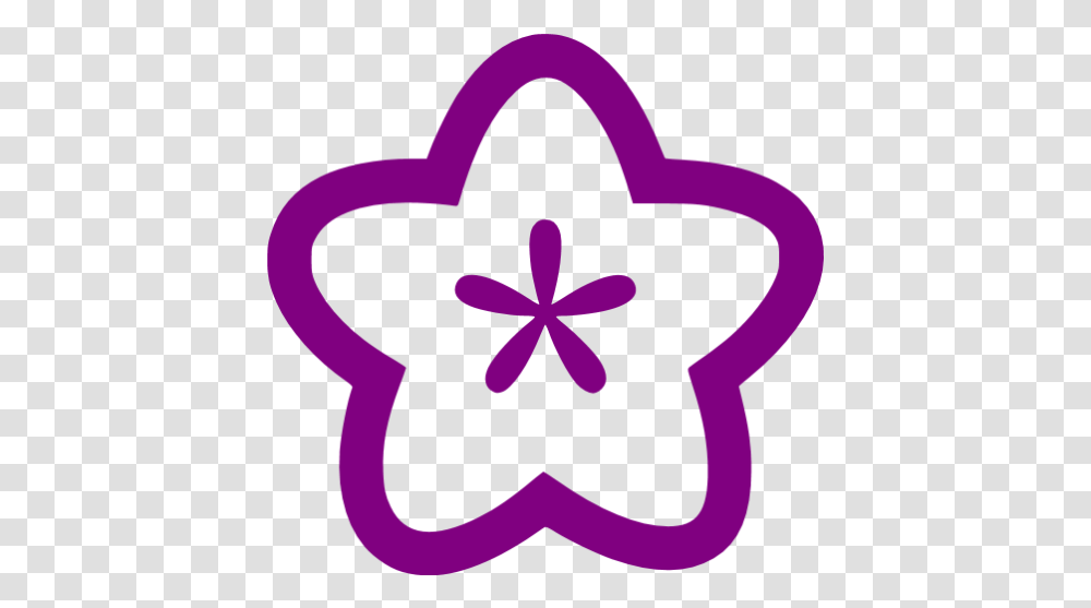 Purple Flower Icon Violet Flower Icon, Heart, Light, Plant, Symbol Transparent Png