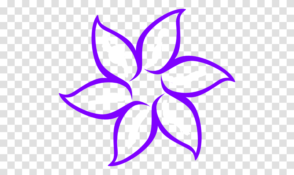 Purple Flower Outline Clip Art At Clker Com Vector Drawings Of Mother's Day, Pattern, Logo Transparent Png