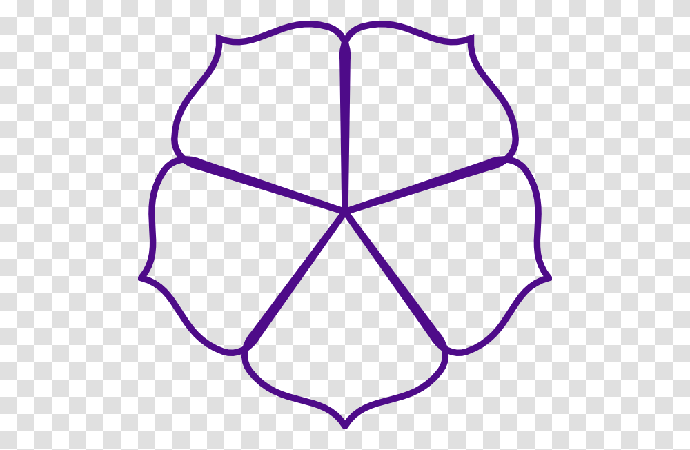 Purple Flower Outline Clip Art, Ornament, Pattern, Fractal Transparent Png