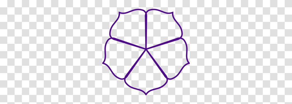 Purple Flower Outline Clip Arts For Web, Star Symbol, Pattern, Ornament Transparent Png