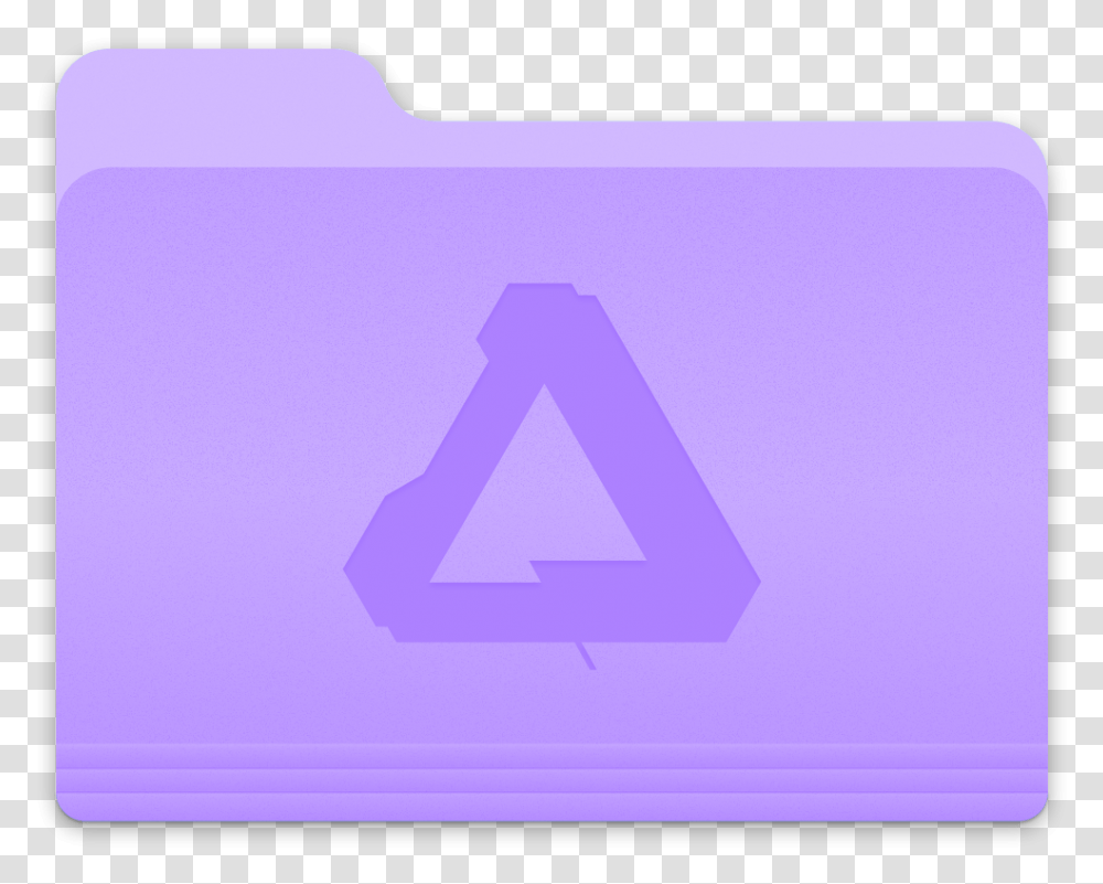 Purple Folder Icon Mac, Triangle, File Folder, File Binder Transparent Png
