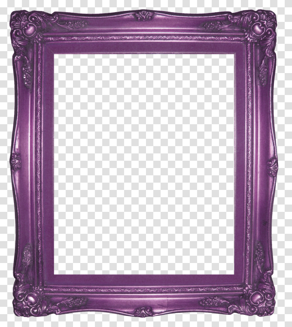 Purple Frame Love This Idea For Adding Purple Picture Frame, Mirror, Photo Booth, Cabinet, Furniture Transparent Png