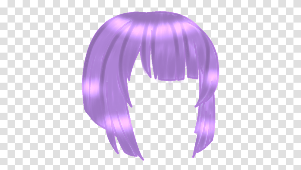 Purple Gacha Cute Short Hair Straight Freetoedit Illustration, Balloon, Sea Life Transparent Png