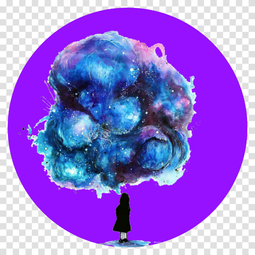 Purple Galaxy Unexplained Feeling, Sphere, Painting, Crystal Transparent Png