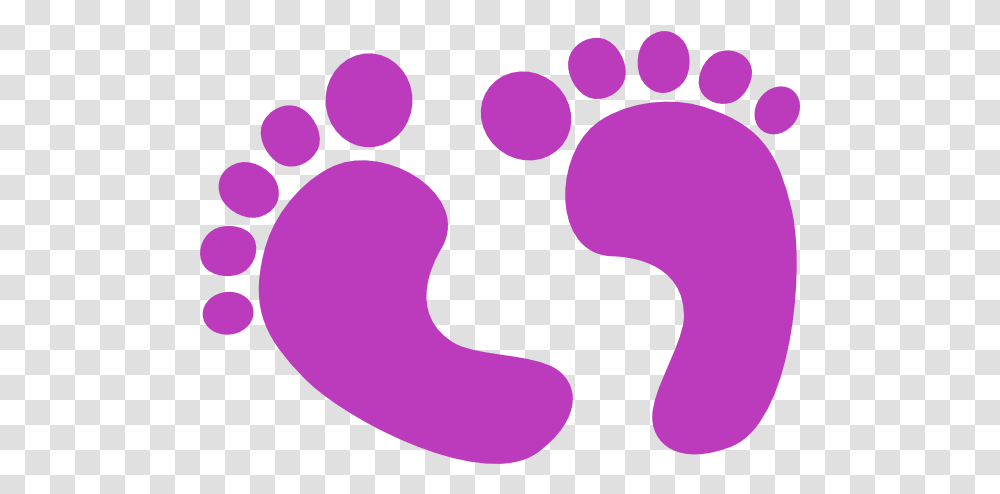 Purple Girl Picture Download Files Gold Baby Feet Clipart, Footprint Transparent Png