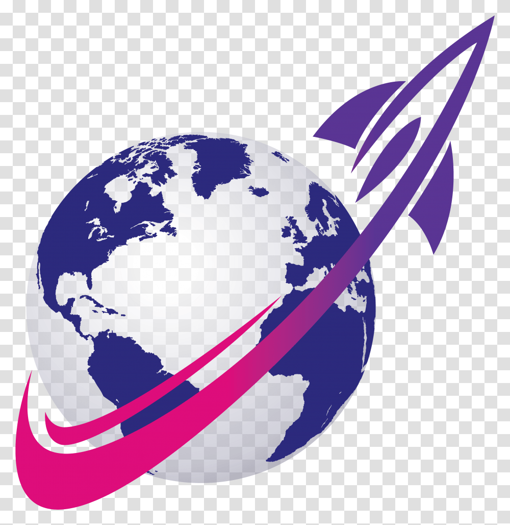 Purple Globe Earth Icon, Astronomy, Outer Space, Universe, Planet Transparent Png