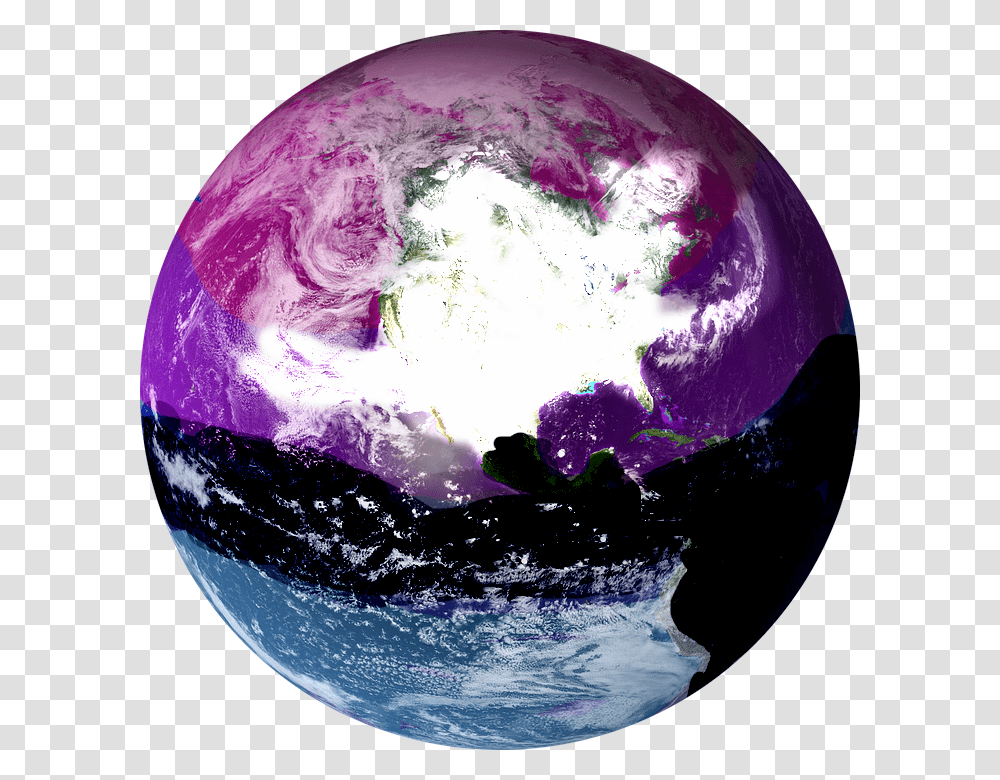 Purple Globe Nasa Blue Marble 2007, Sphere, Planet, Outer Space, Astronomy Transparent Png