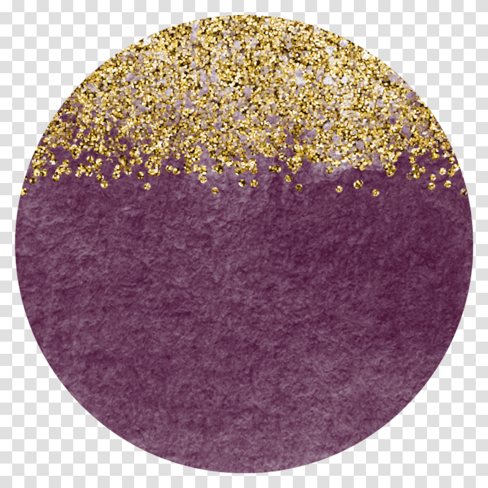 Purple Gold Watercolor Circle, Rug, Light, Glitter, Outer Space Transparent Png