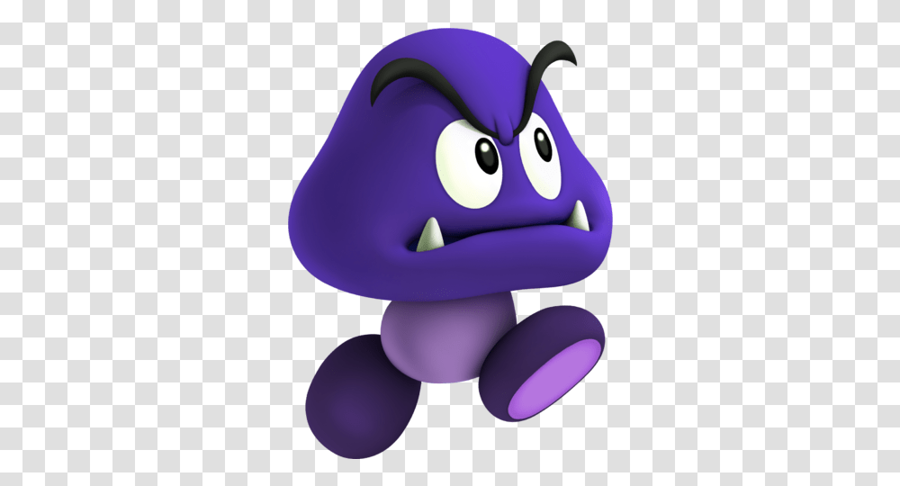 Purple Goomba Shroom Mario, Toy, Animal, Bird, Pac Man Transparent Png