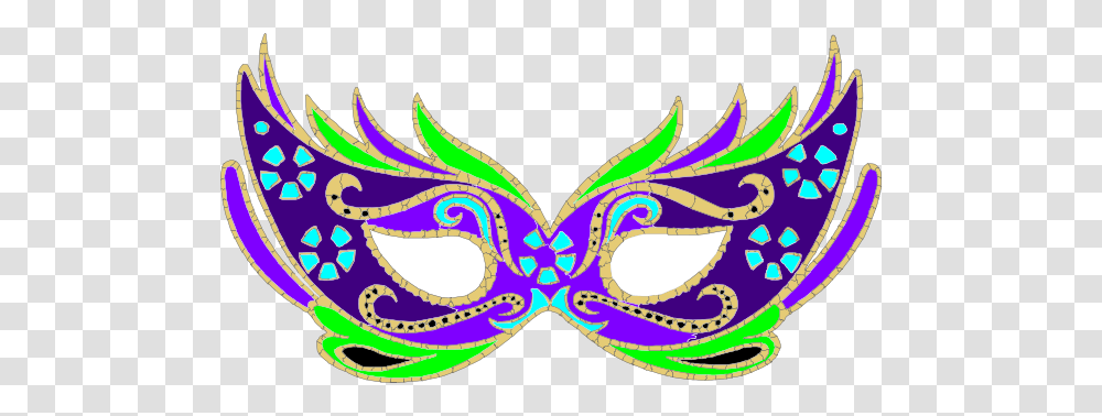 Purple Green Blue Masquerade Mask, Crowd, Parade, Carnival, Mardi Gras Transparent Png