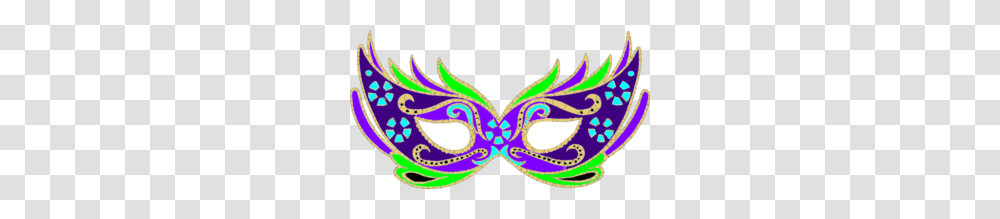 Purple Green Blue Masquerade Mask, Parade, Crowd, Carnival, Mardi Gras Transparent Png