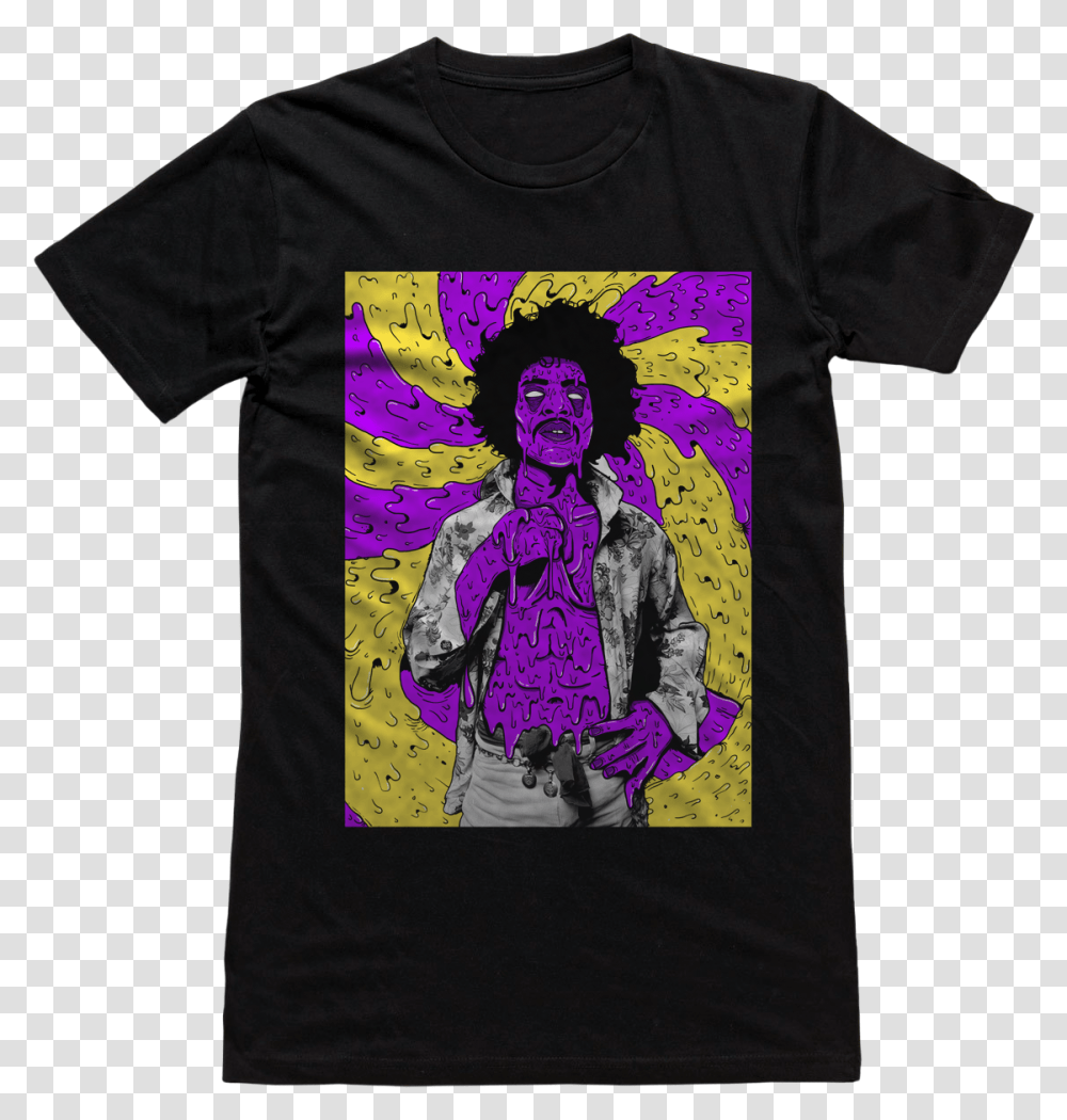 Purple Grime Tee, Clothing, Apparel, Person, Human Transparent Png