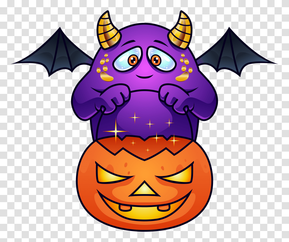 Purple Halloween Monster Clipart, Mammal, Animal, Wildlife, Bat Transparent Png