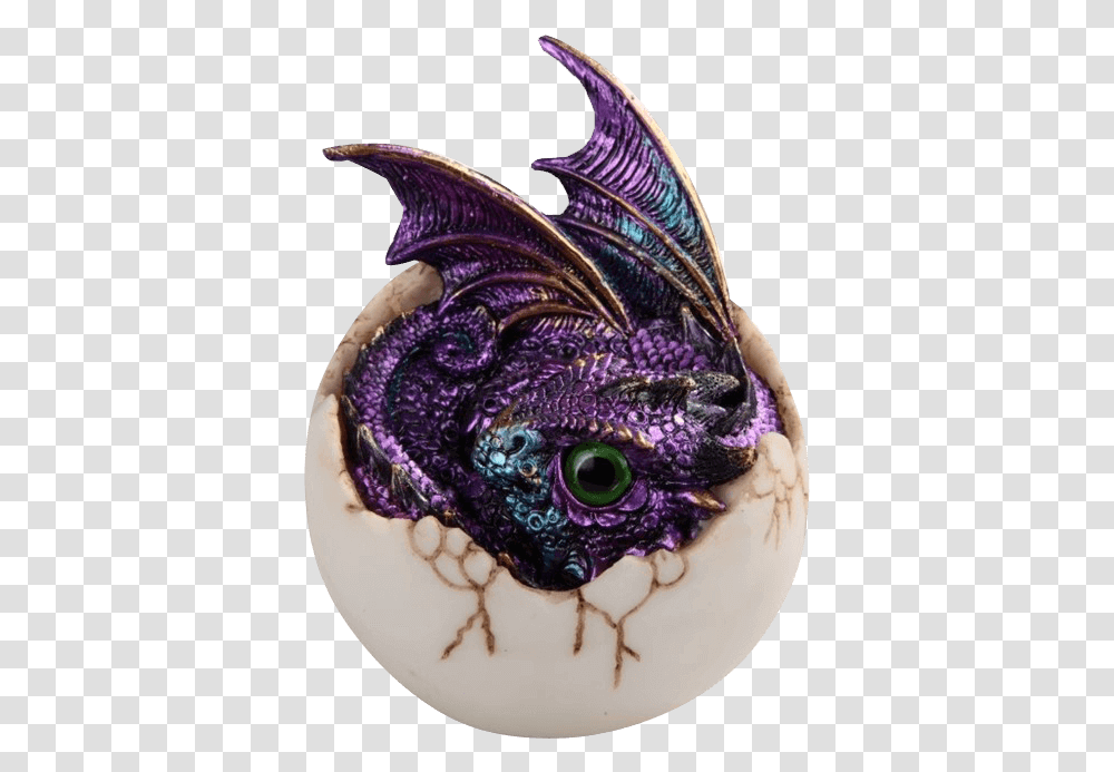 Purple Hatching Wyrmling Statue Dragon Egg, Crowd, Carnival Transparent Png