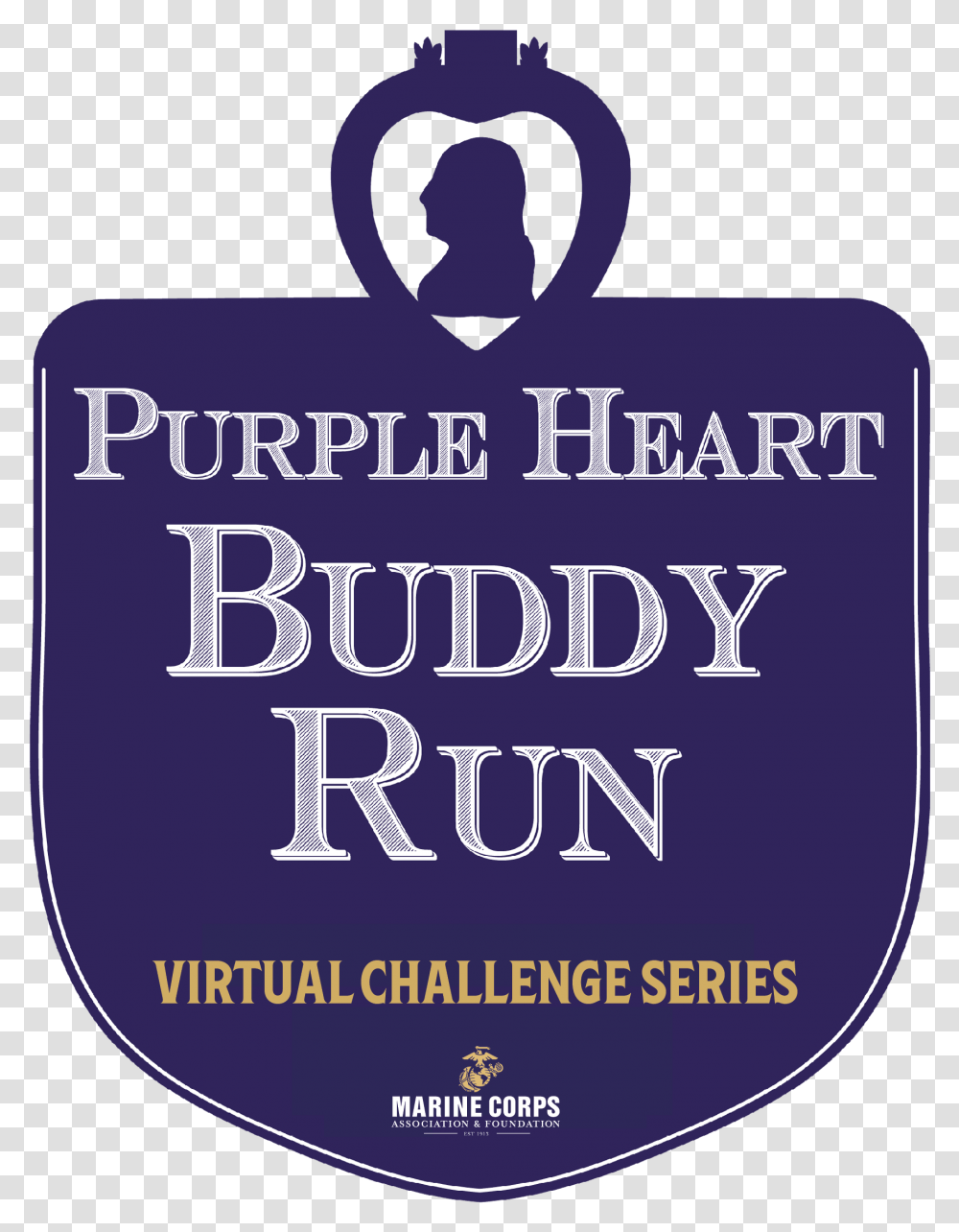 Purple Heart Buddy Run Mca Language, Label, Text, Logo, Symbol Transparent Png