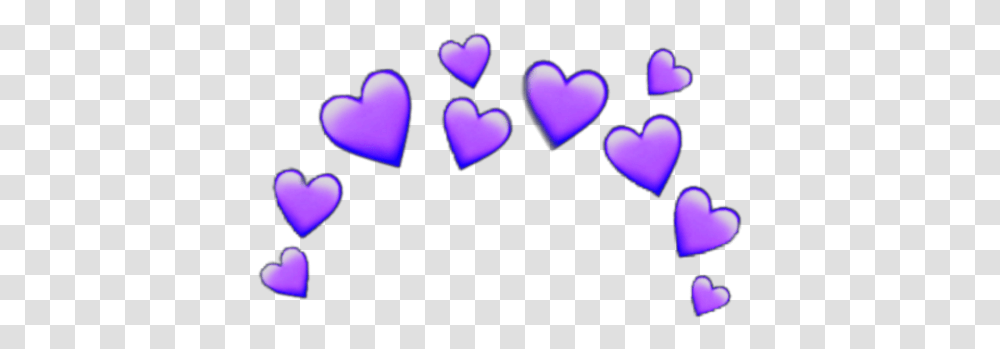 Purple Heart Crown Heartcrown Emoji Iphone Random Stick Heart Crown, Light, Rubber Eraser Transparent Png