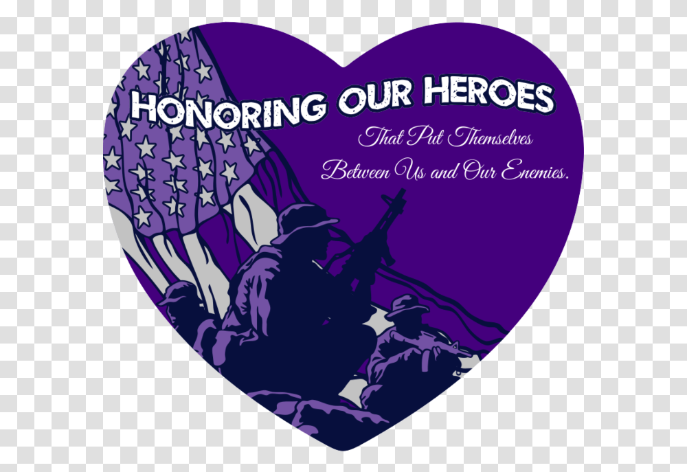 Purple Heart Day Decal Lovely, Plectrum, Advertisement, Poster, Person Transparent Png