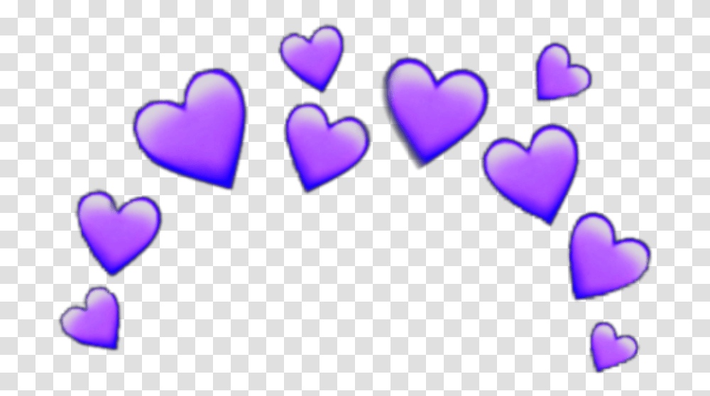 Purple Heart Emoji Background Yellow Heart Emoji Transparent Png