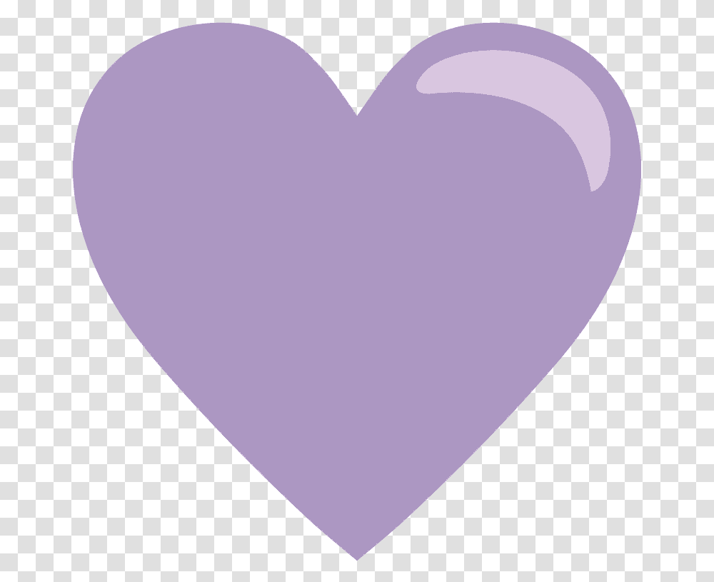 Purple Heart Emoji Clipart Girly, Balloon, Cushion, Pillow Transparent Png