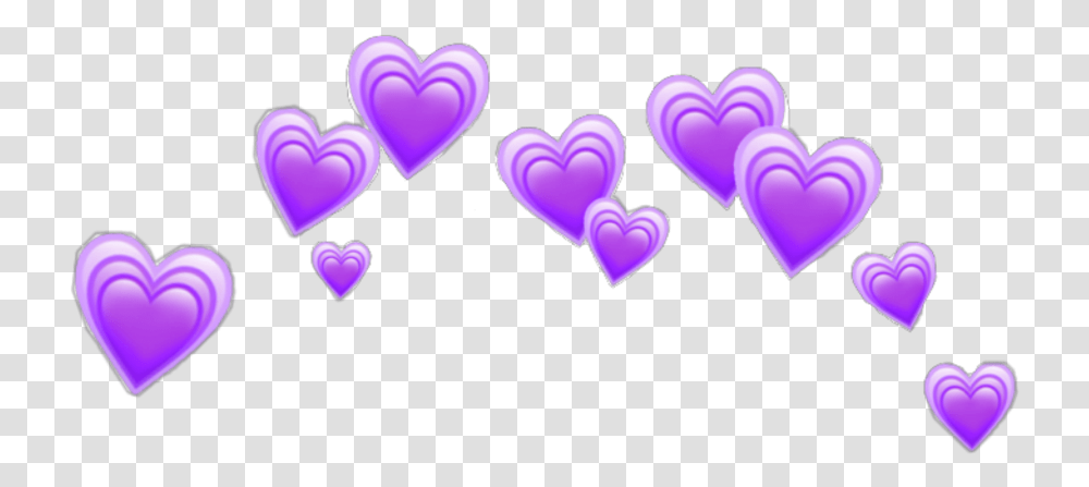 Purple Heart Emoji Crown Galaxy Girl Boy Aesthetic Heart Emoji Crown Transparent Png
