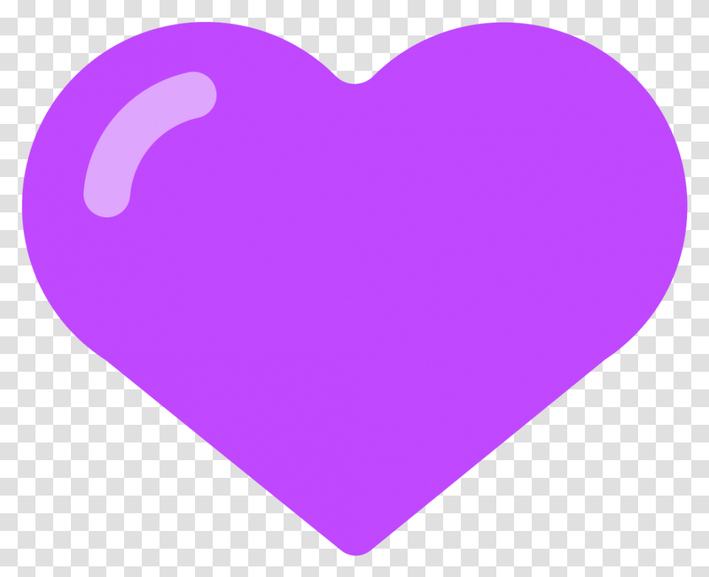 Purple Heart Emoji For Facebook Email & Sms Id 10100 Lilas, Pillow, Cushion, Balloon Transparent Png
