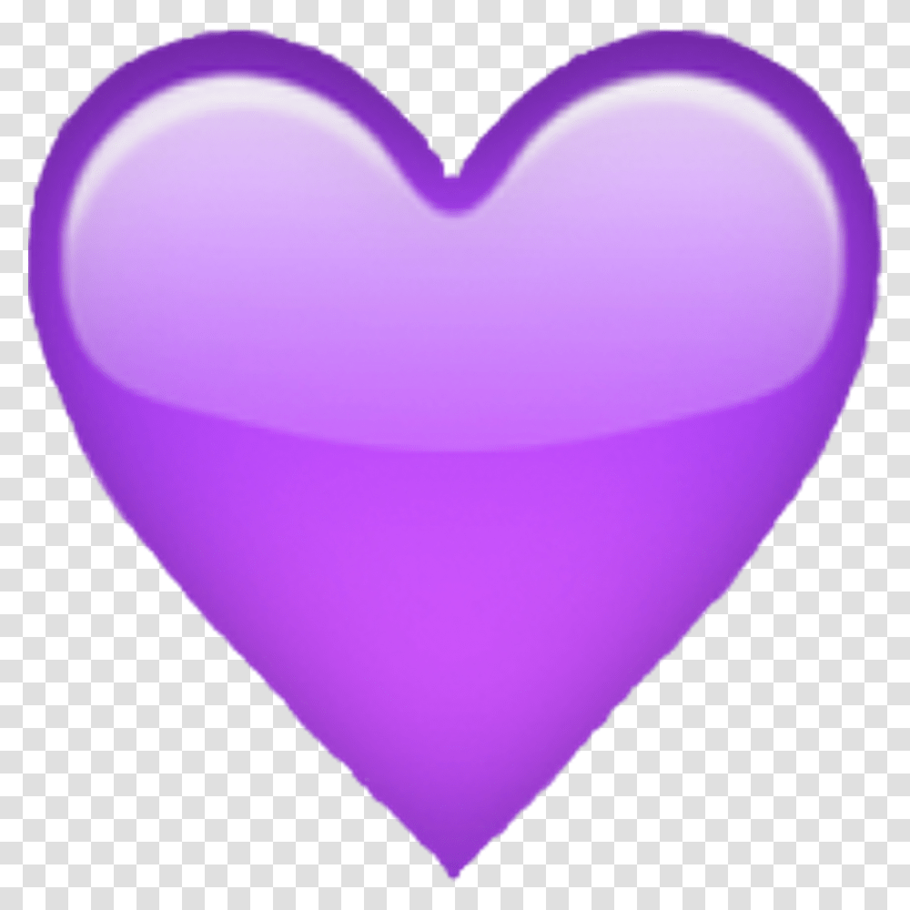 Purple Heart Emoji Heart Emoji Background, Balloon, Pillow, Cushion,  Transparent Png